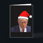 Mugshot Trump Bild - Gefängnis-Mug Shot lustiges C Karte<br><div class="desc">Mugshot Trump Bild - Gefängnis-Mug Shot lustiger Weihnachtshut</div>