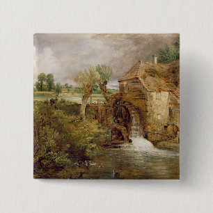Mühle bei Gillingham, Dorset, 1825-26 (Öl auf Button