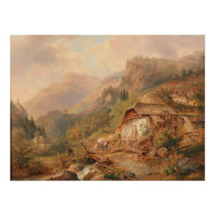 Mühle bei Steierling, Oberösterreich Emil Barbarin Poster