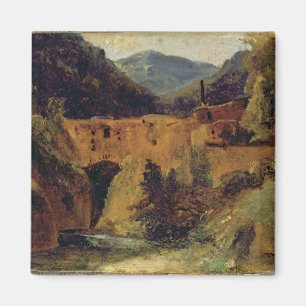 Mühle im Tal nahe Amalfi, 1829 Magnet