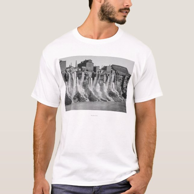 Mühlen auf der amerikanischen Seite von Niagara T-Shirt (Vorderseite)