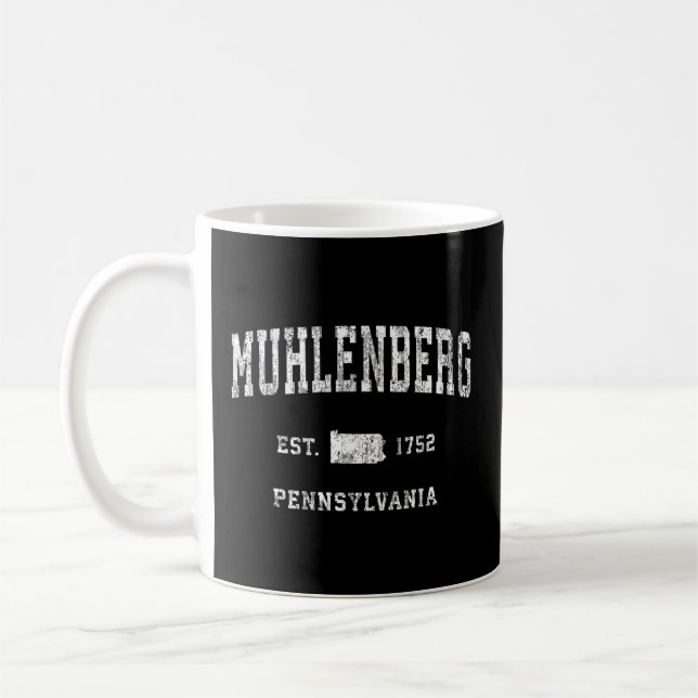 Muhlenberg Pennsylvania Pa Athletic Sports Kaffeetasse (Links)
