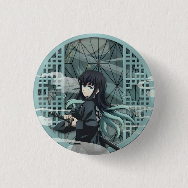 Muichiro Tokito Button (Vorderseite)