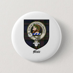 Muir Clan-Wappen-AbzeichenTartan Button