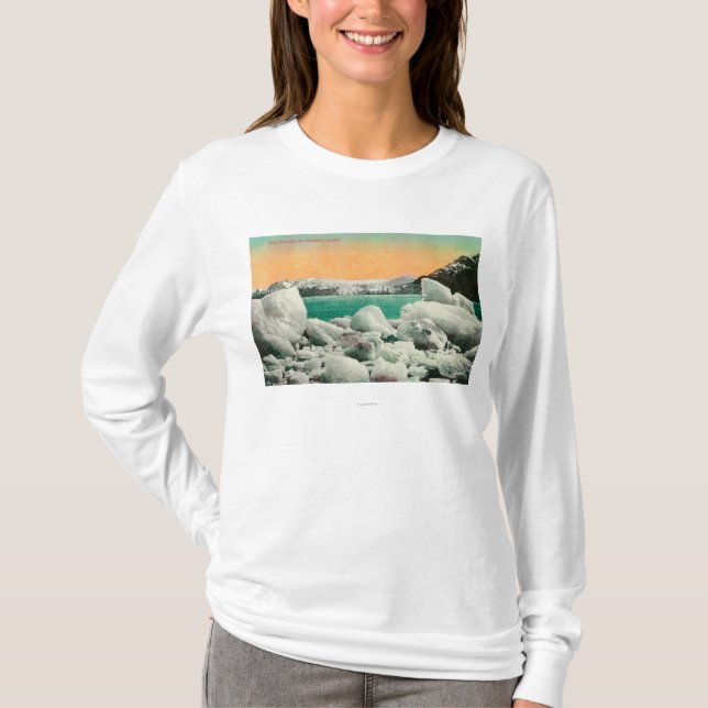 Muir Gletscher und Eisberge in Alaska #1State T-Shirt (Vorderseite)