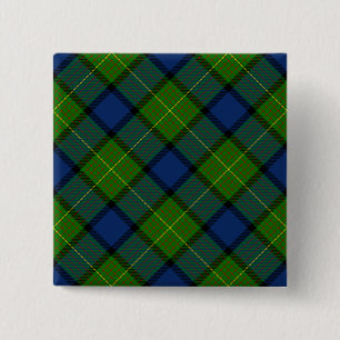 Muir Moore tartan blau kariert Button