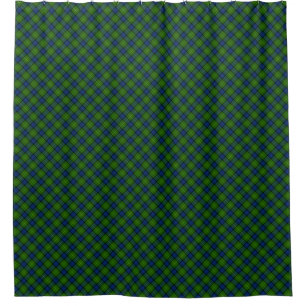 Muir Moore tartan blau kariert Duschvorhang