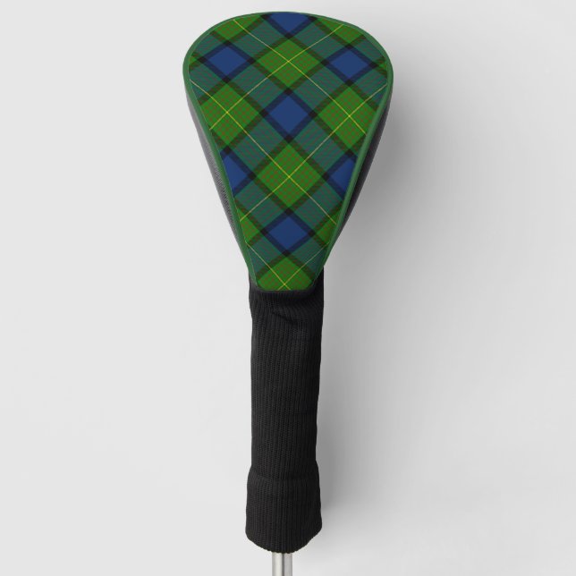 Muir Moore tartan blau kariert Golf Headcover (Vorderseite)