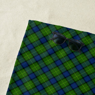 Muir Moore tartan blau kariert Strandtuch