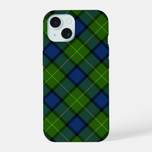 Muir Moore Tartan Grün Blau Karo iPhone 15 Hülle
