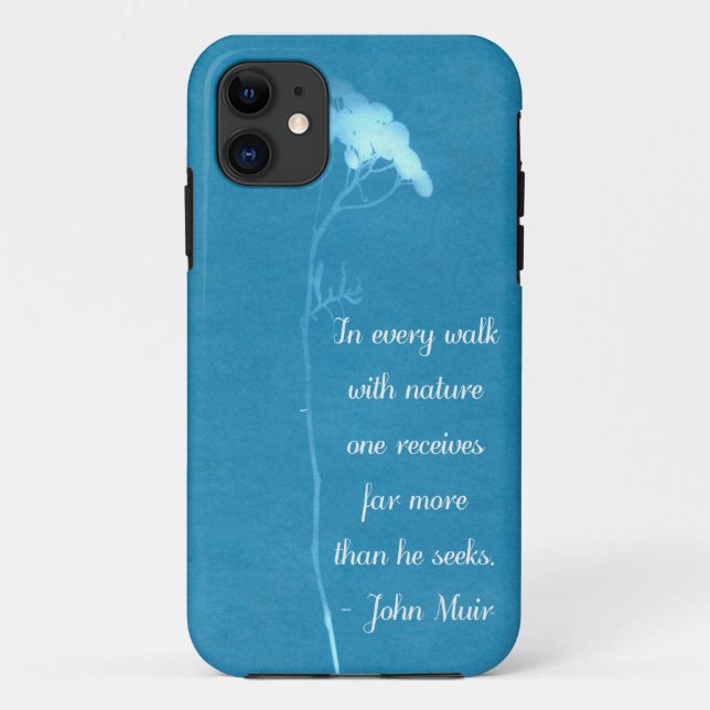 Muir Nature Zitat Case-Mate iPhone Hülle (Rückseite)