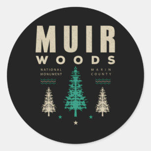 Muir Woods National Park Wandern Camg Runder Aufkleber