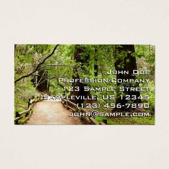Muir Woods Path II Naturfotografie (Vorderseite)