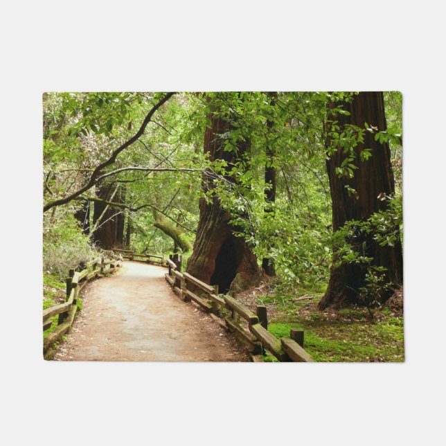 Muir Woods Path II Naturfotografie Fußmatte (Vorderseite)