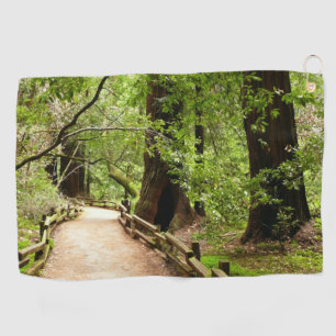Muir Woods Path II Naturfotografie Golfhandtuch