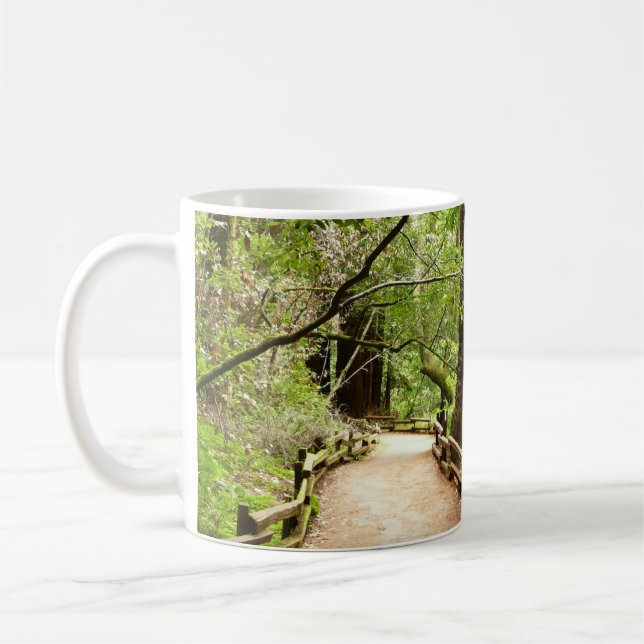 Muir Woods Path II Naturfotografie Kaffeetasse (Links)