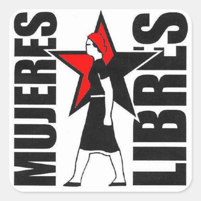 Mujeres-Flechtenaufkleber Quadratischer Aufkleber (Vorderseite)
