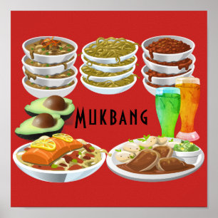 Mukbang Food Poster