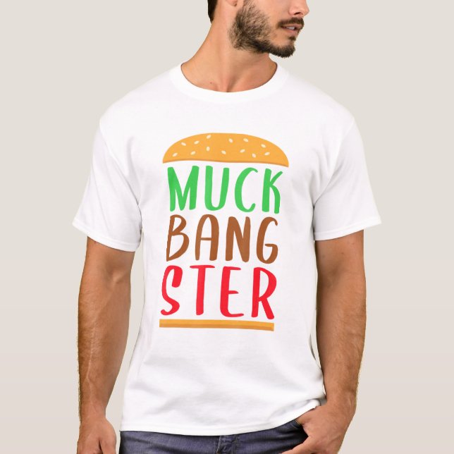 Mukbangster Muckbang Asmr Hamburger Sound Therapy T-Shirt (Vorderseite)