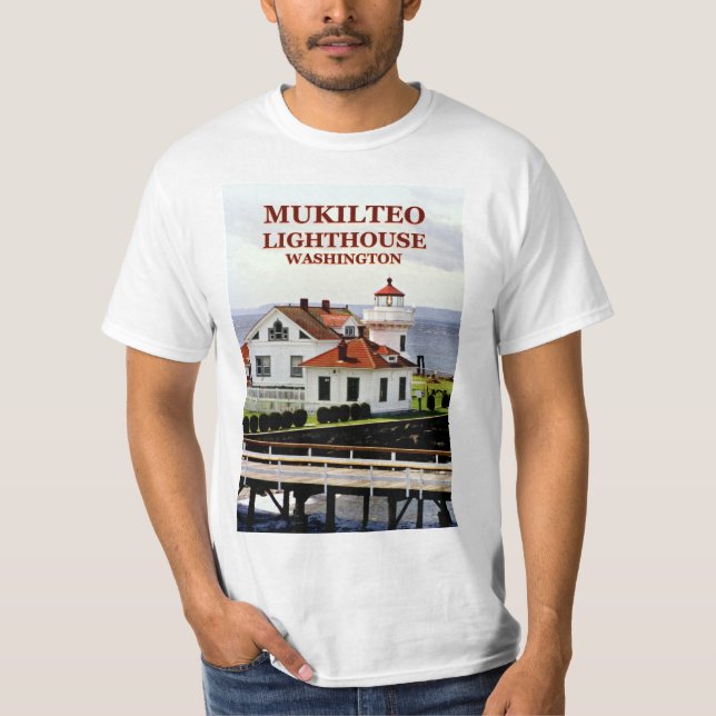 Mukilteo Leuchtturm, Washington-T - Shirt (Vorderseite)