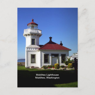 Mukilteo Lighthouse, Mukilteo, Washington Postkarte