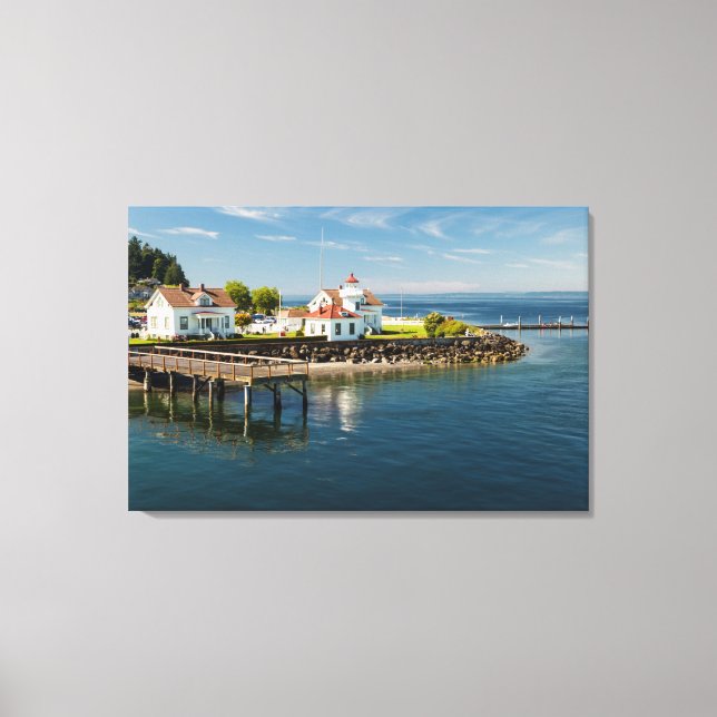 Mukilteo Lighthouse, Mukilteo, Washington, USA Leinwanddruck (Vorderseite)