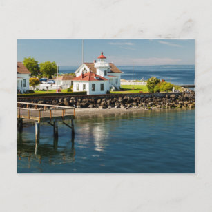 Mukilteo Lighthouse, Mukilteo, Washington, USA Postkarte