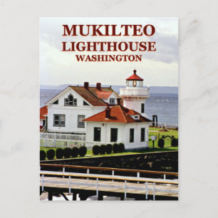 Mukilteo Lighthouse, Washington Postcard Postkarte