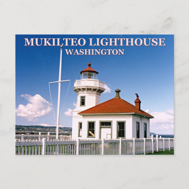 Mukilteo Lighthouse, Washington Postcard Postkarte (Vorderseite)