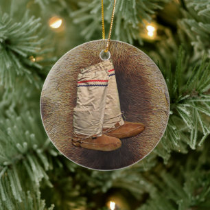 Muklugen auf Karibik-Fur Keramik Ornament