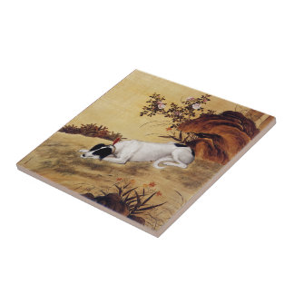 Mukongque 蓦空鹊 ~ Windhund ~ Giuseppe Castiglione~ Fliese