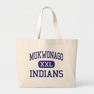 Mukwonago - amerikanischer Ureinwohner - hoch - Jumbo Stoffbeutel