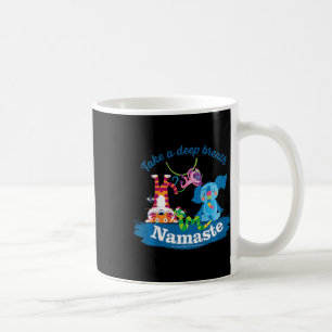 Mula und Freunde atmen tief durch Namaste Yoga K Kaffeetasse