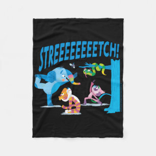Mula und Freunde Stretch! Yoga Kinder Fleecedecke
