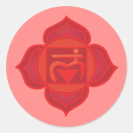 Muladhara oder Root Chakra Classic Round Sticker