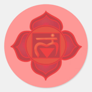Muladhara oder Root Chakra Classic Round Sticker