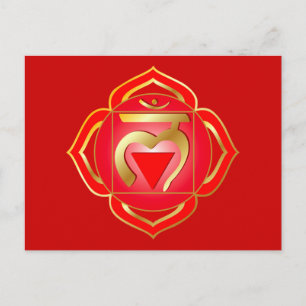 Muladhara oder root chakra Postcard Postkarte