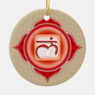 Muladhara oder Root der 1. Chakra Keramikornament