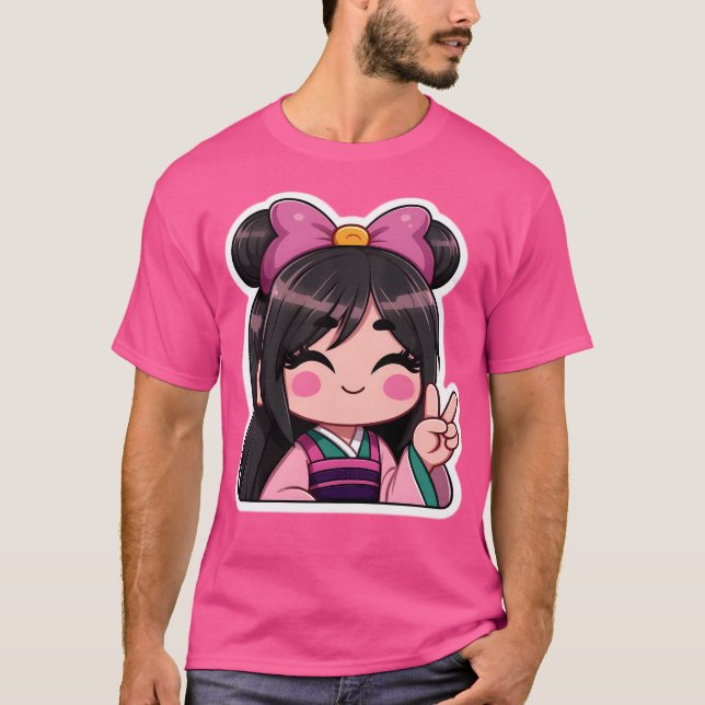 Mulan Kawaii T-Shirt (Vorderseite)