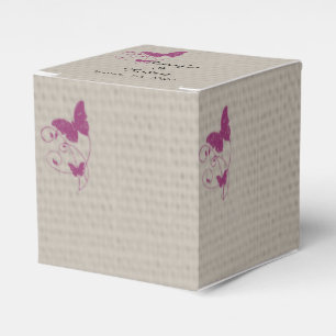 Mulberry Lila Butterfly Gastgeschenk Hochzeit Box Geschenkschachtel