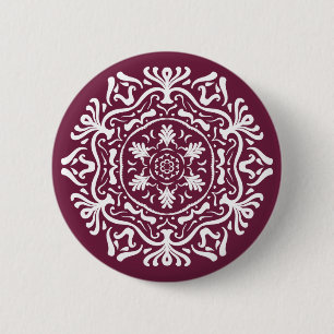 Mulberry Mandala Button