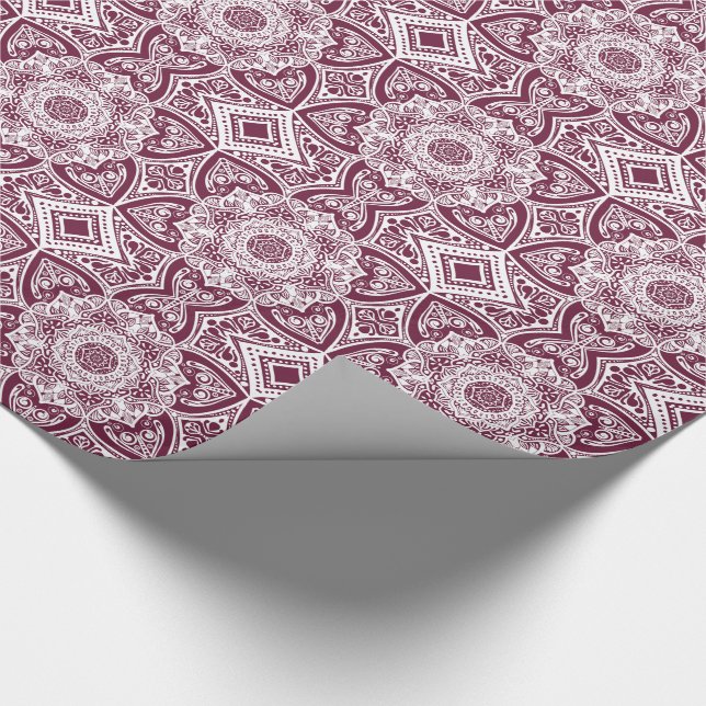 Mulberry Mandala Geschenkpapier (Ecke)