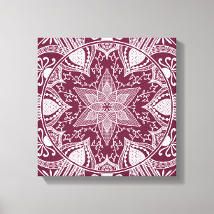 Mulberry Mandala Leinwanddruck