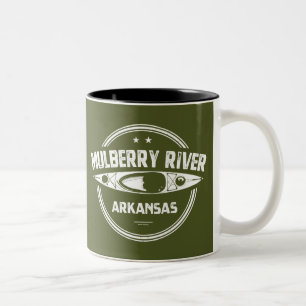 Mulberry River, Arkansas Zweifarbige Tasse