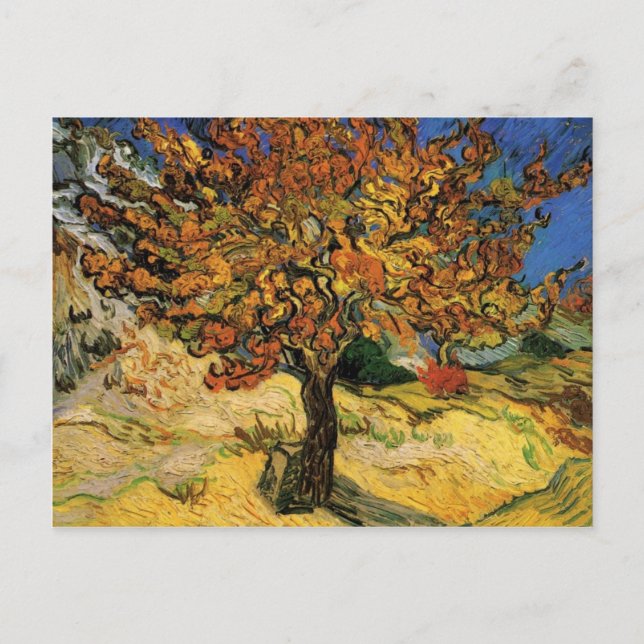 Mulberry Tree (F637) Van Gogh Fine Art Postkarte (Vorderseite)