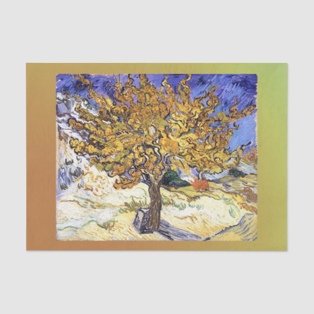 Mulberry Tree, Vincent van Gogh Seidenpapier (Vorderseite)