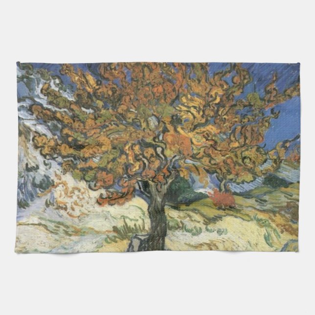 Mulberry Tree von van Gogh Geschirrtuch (Horizontal)