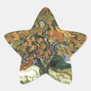 Mulberry Tree von van Gogh Stern-Aufkleber