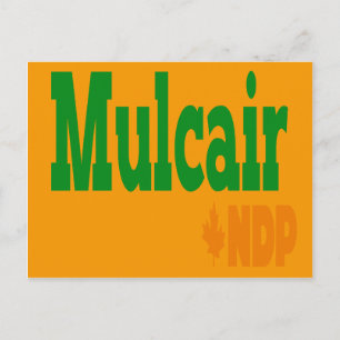 Mulcair NDP Postkarte