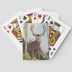 "Mule Deer Buck and Doe" von W. Herbert Dunton Spielkarten